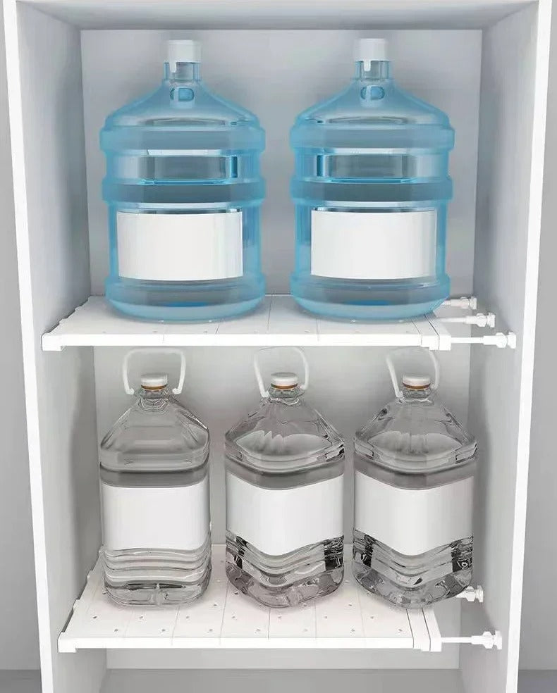 Flexible Telescopic Shelf - Simple Storage Space Without Drilling