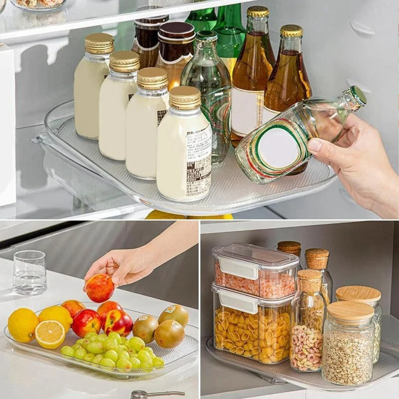 Refrigerator Spice Storage with Rotating Function