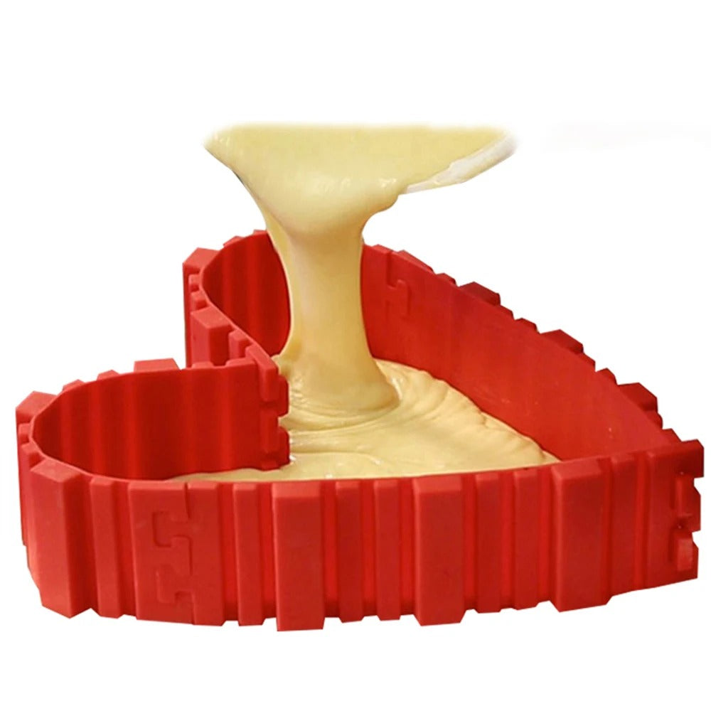 Flexible Silicone Cake Mould Set (4 Pieces)