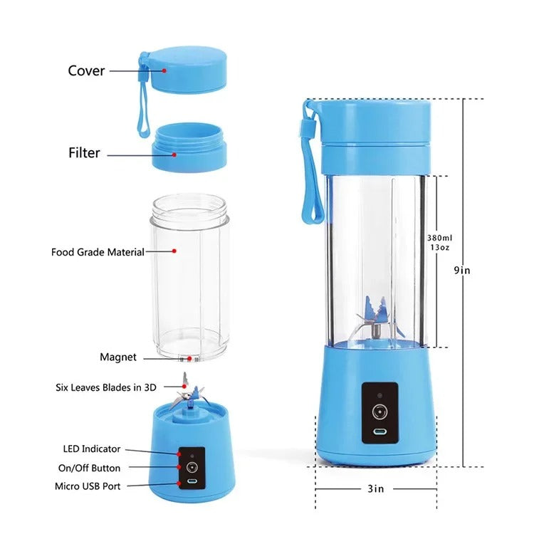 Portable Usb Juicer - Fresh Juice Anytime, Anywhere