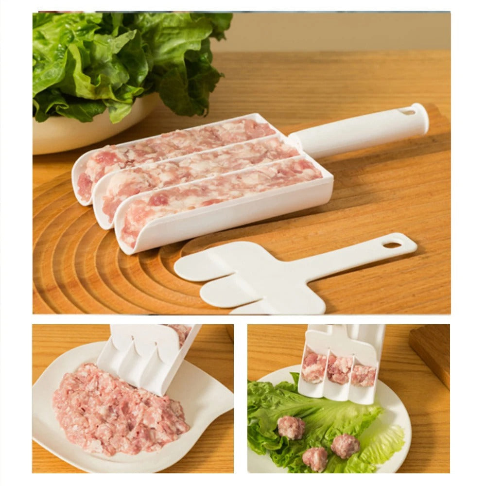 Three - Ball Meat Shaper - Perfect Meatballs in No Time at All!