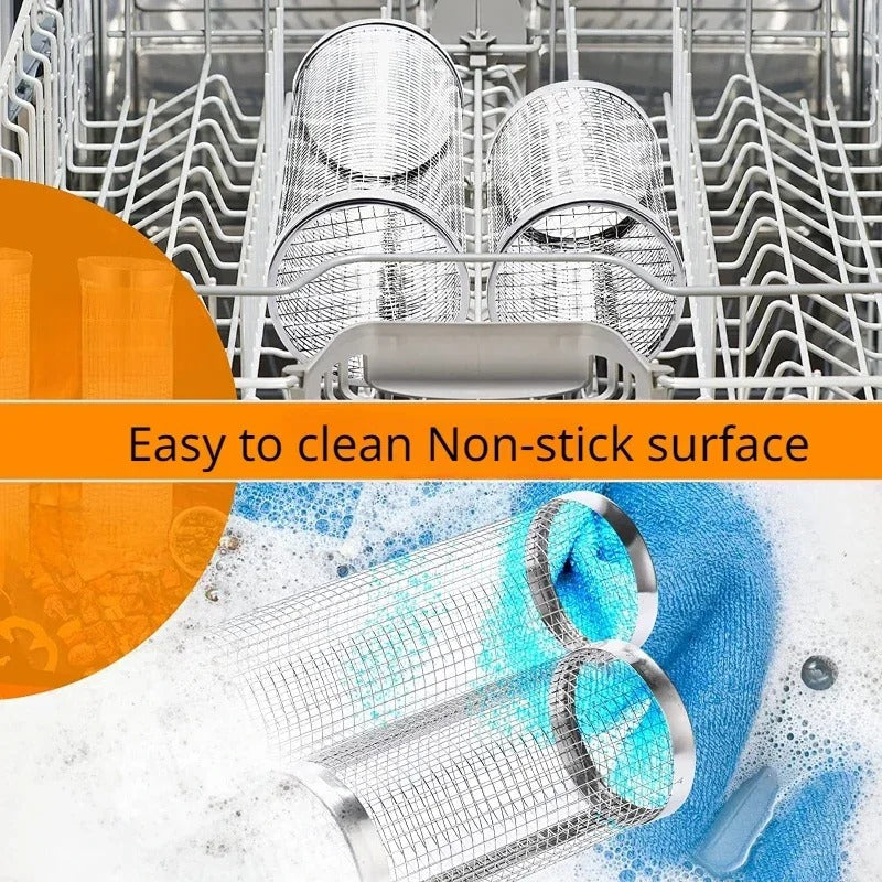 Rotatable Stainless Steel Grill Cage