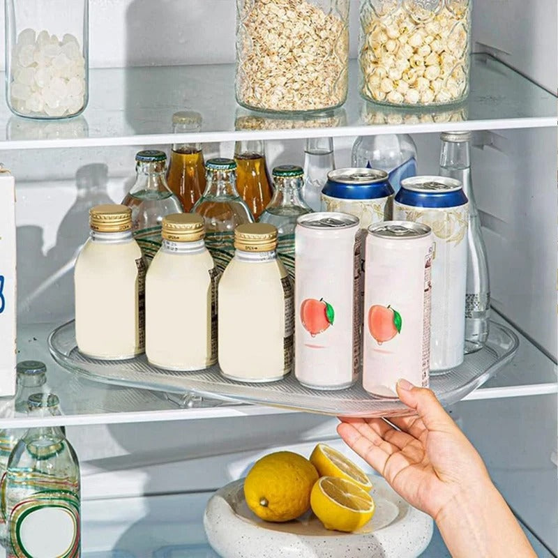 Refrigerator Spice Storage with Rotating Function