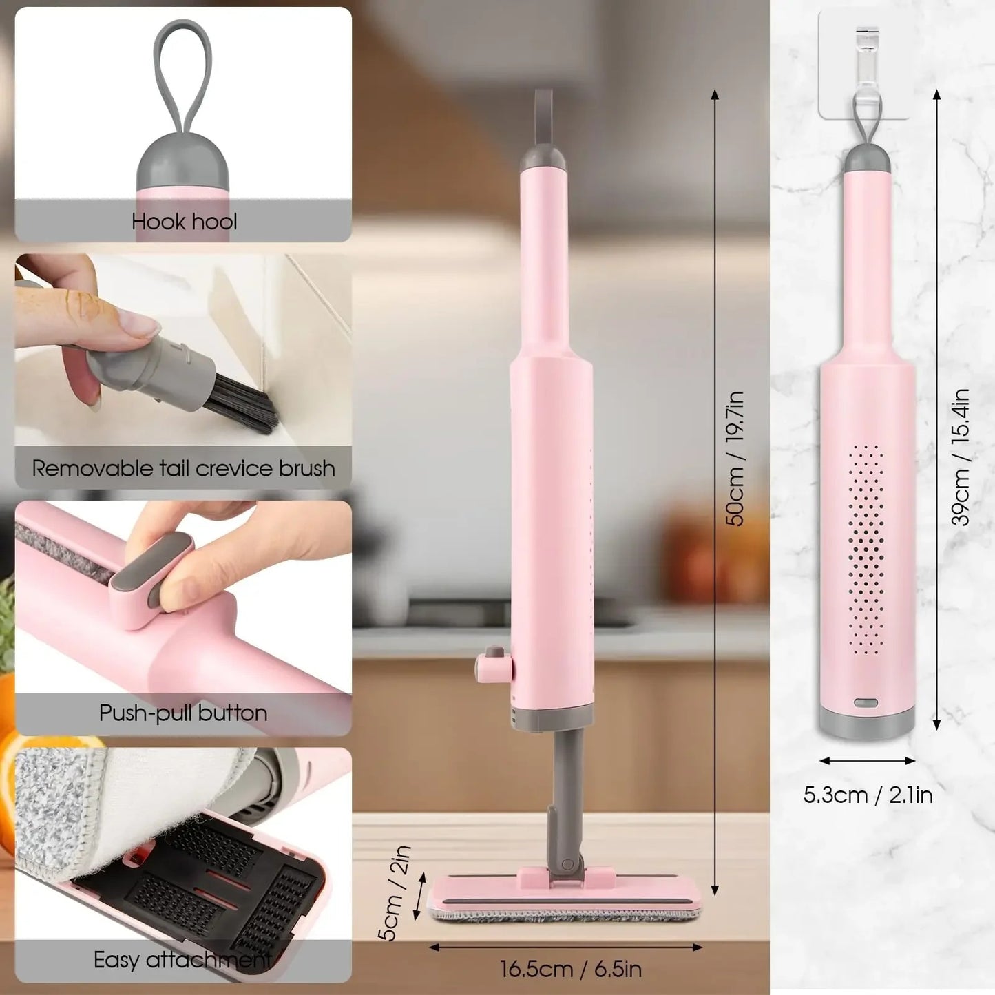 Self - Cleaning Mini Mop - Compact & Efficient