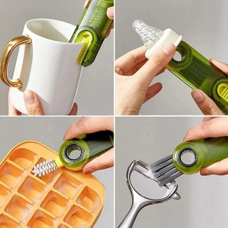 Multifunctional Cleaning Brush for Bottles & Lids - Thorough Cleanliness in Every Corner!