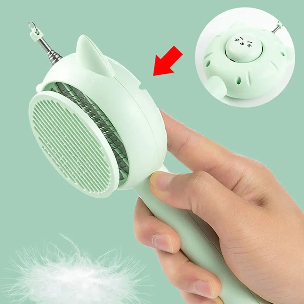 Retractable Grooming Comb - Gentle Grooming and Fun for Cats