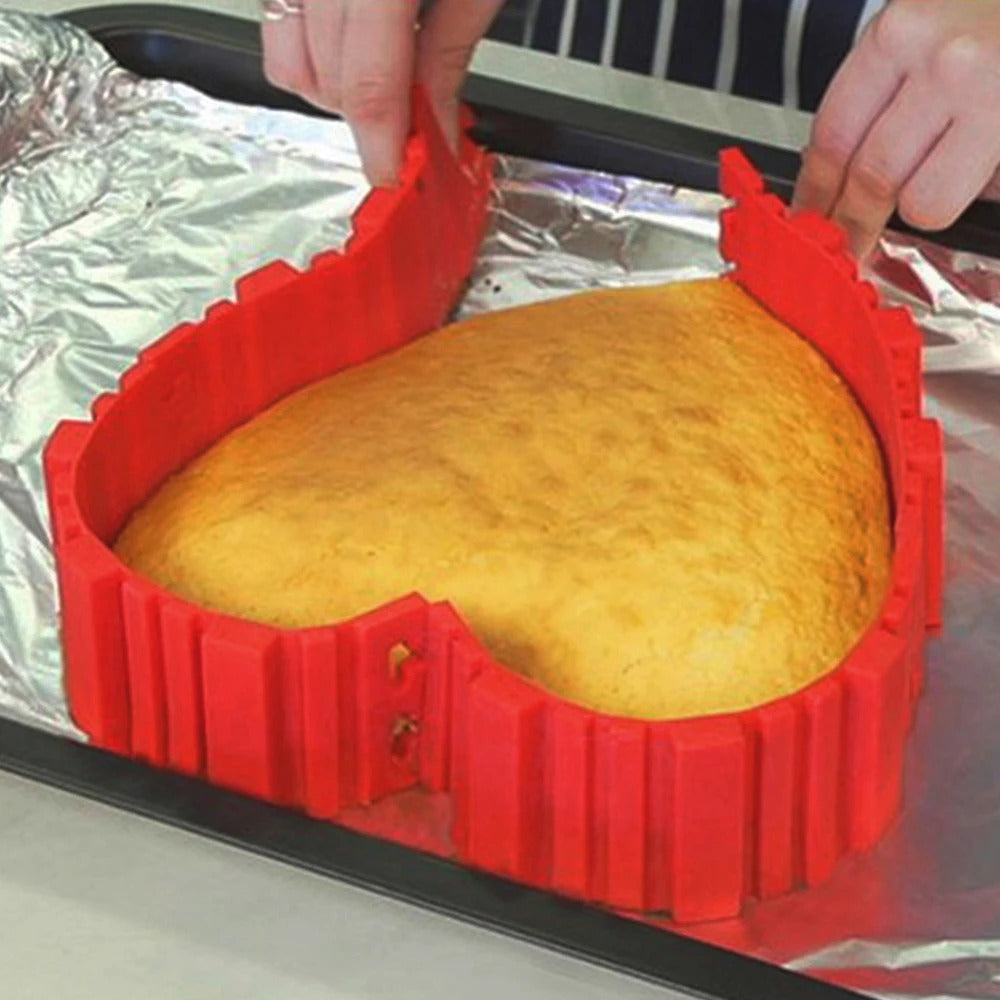 Flexible Silicone Cake Mould Set (4 Pieces)