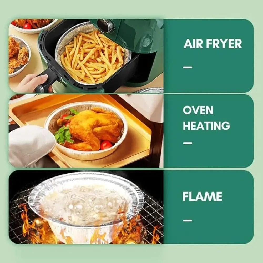Reusable Aluminium Inserts - Clean Hot Air Fryer Without Effort