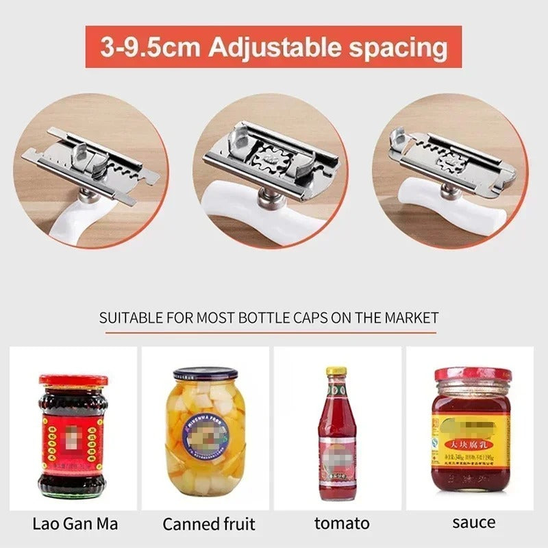 Universal Stainless Steel Can Opener - Adjustable for Any Size!