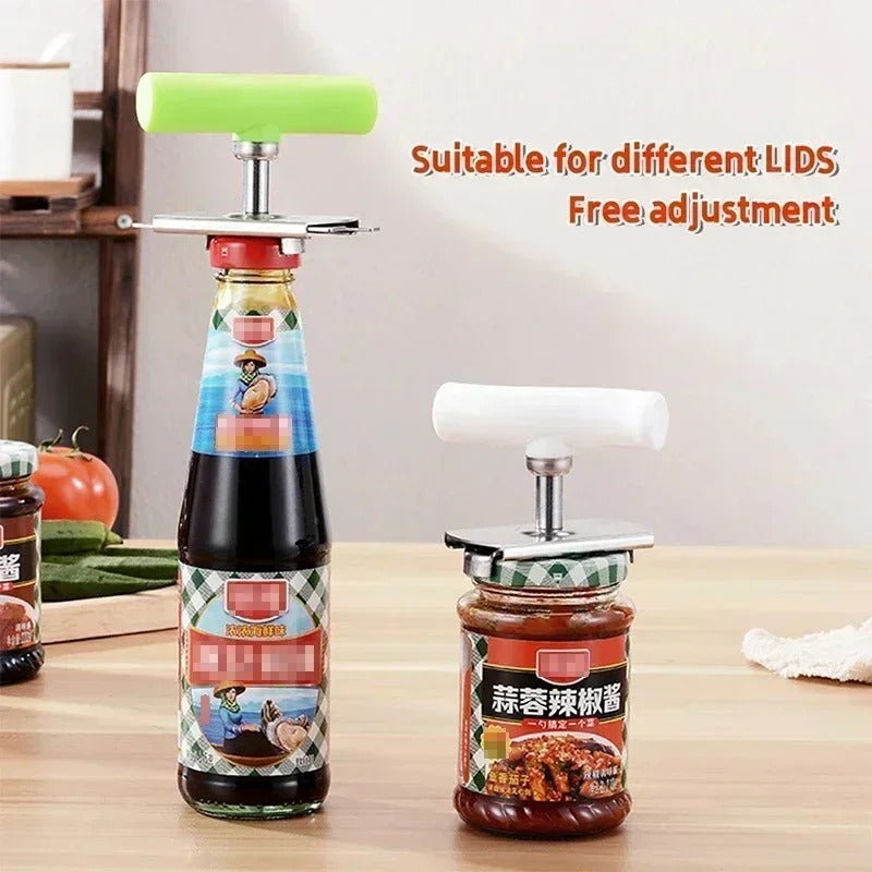 Universal Stainless Steel Can Opener - Adjustable for Any Size!