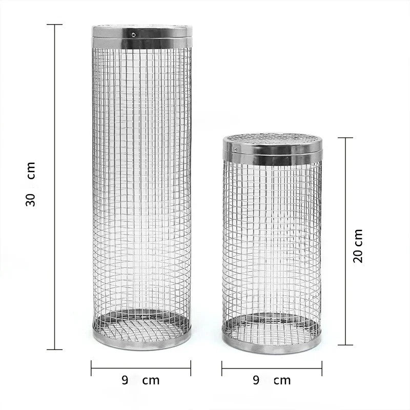 Rotatable Stainless Steel Grill Cage