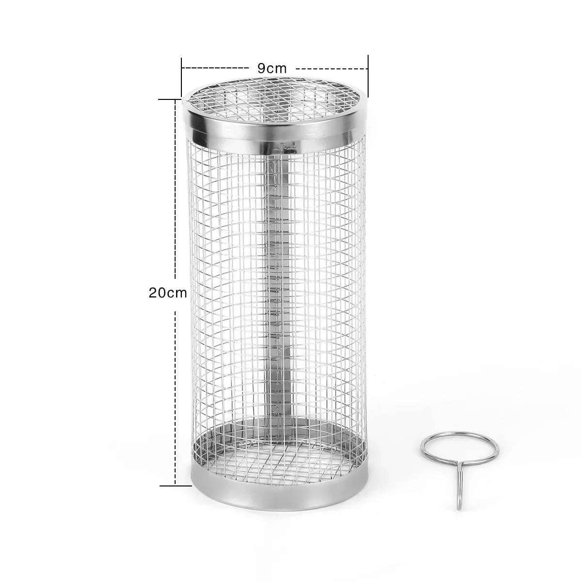 Rotatable Stainless Steel Grill Cage