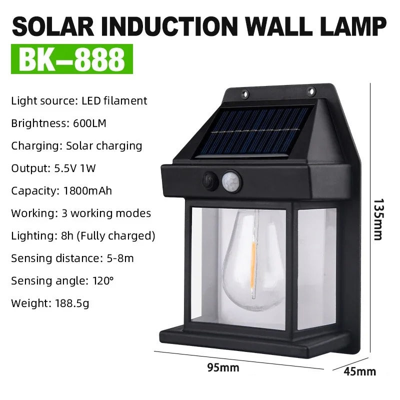 Solar Wall Light with Motion Sensor