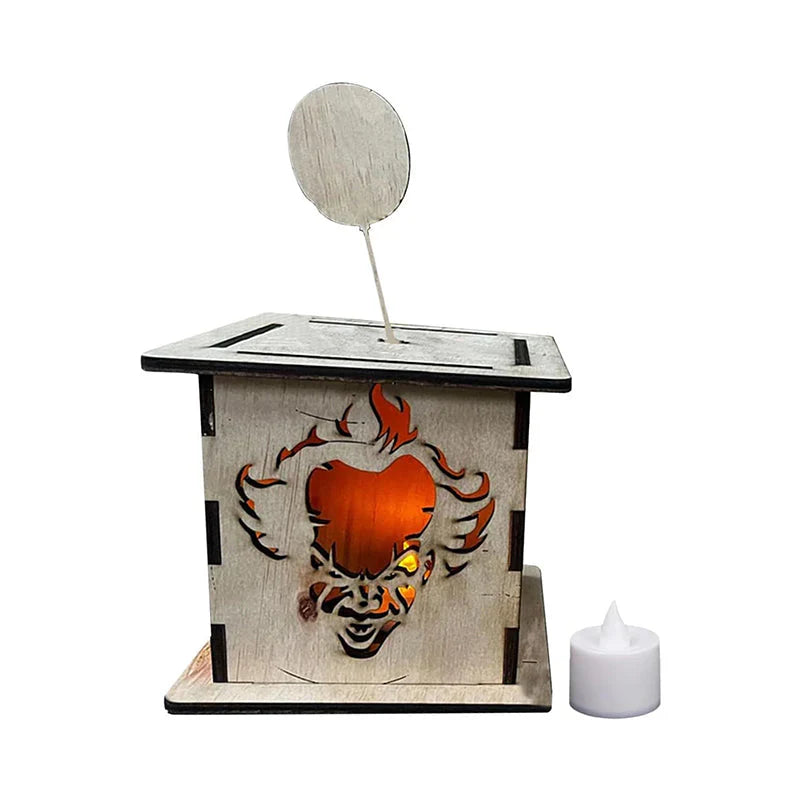 Gruseljack - Wooden Lantern for Spooky Halloween Decorations