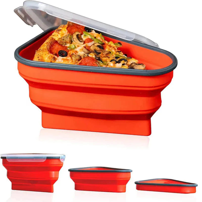 Space - Saving Silicone Pizza Box - Keeping Fresh Made Easy!
