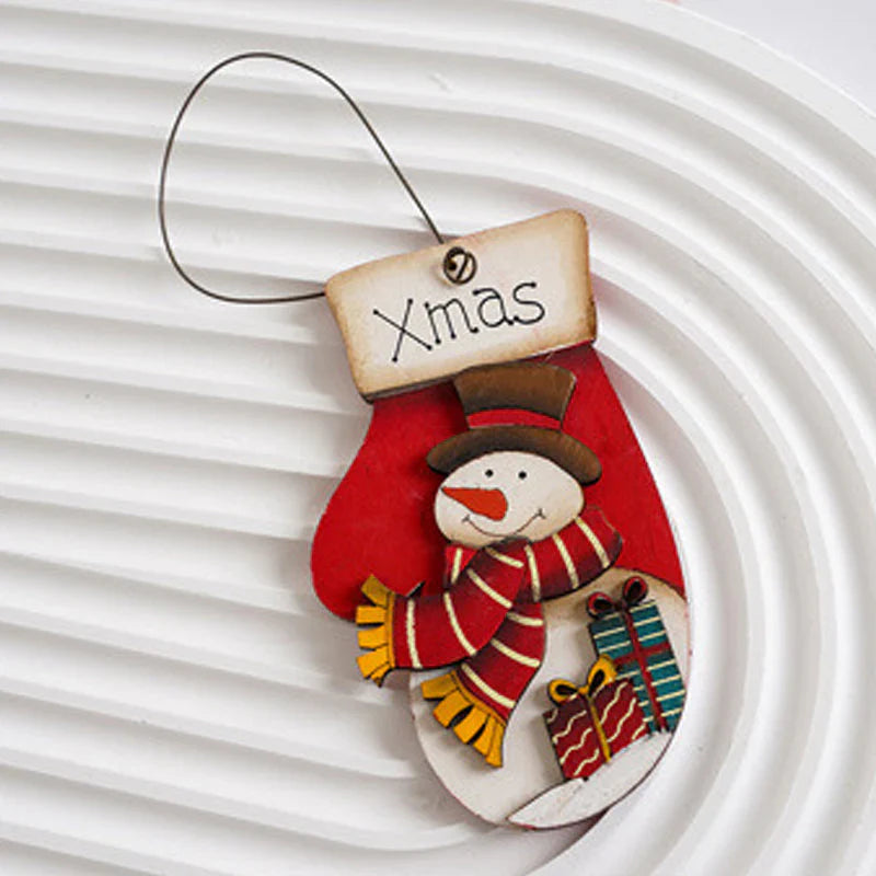 Wood Pendant for Festive Christmas Decorations