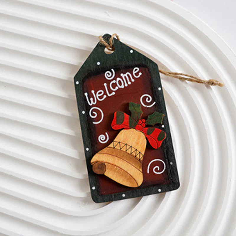 Wood Pendant for Festive Christmas Decorations