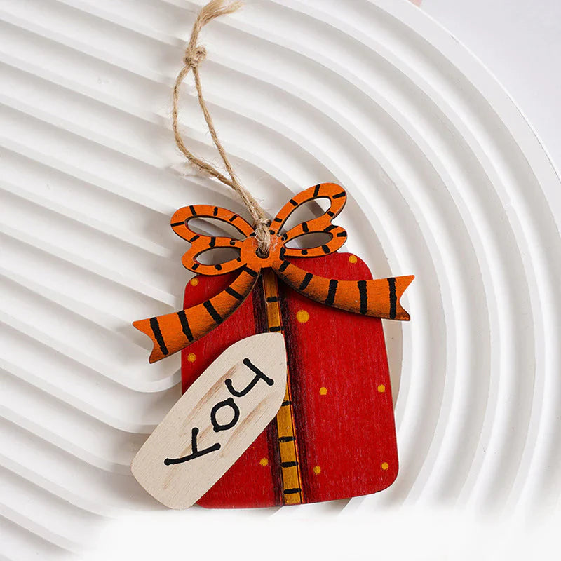 Wood Pendant for Festive Christmas Decorations