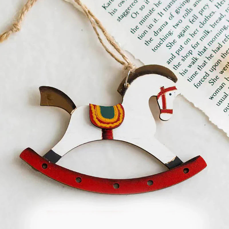 Wood Pendant for Festive Christmas Decorations