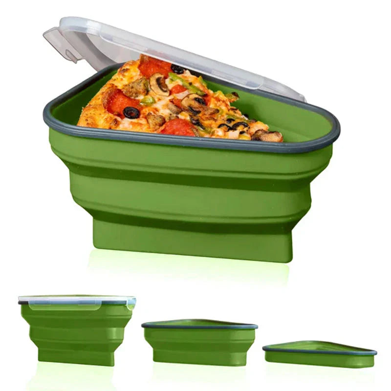Space - Saving Silicone Pizza Box - Keeping Fresh Made Easy!