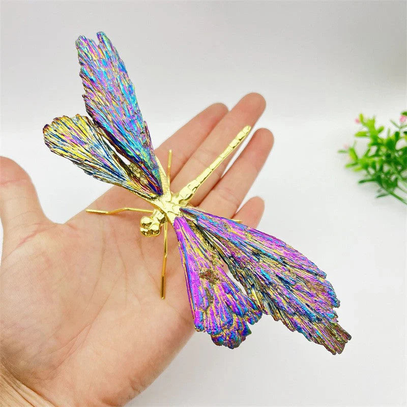 Colourful Crystal Dragonfly Decoration