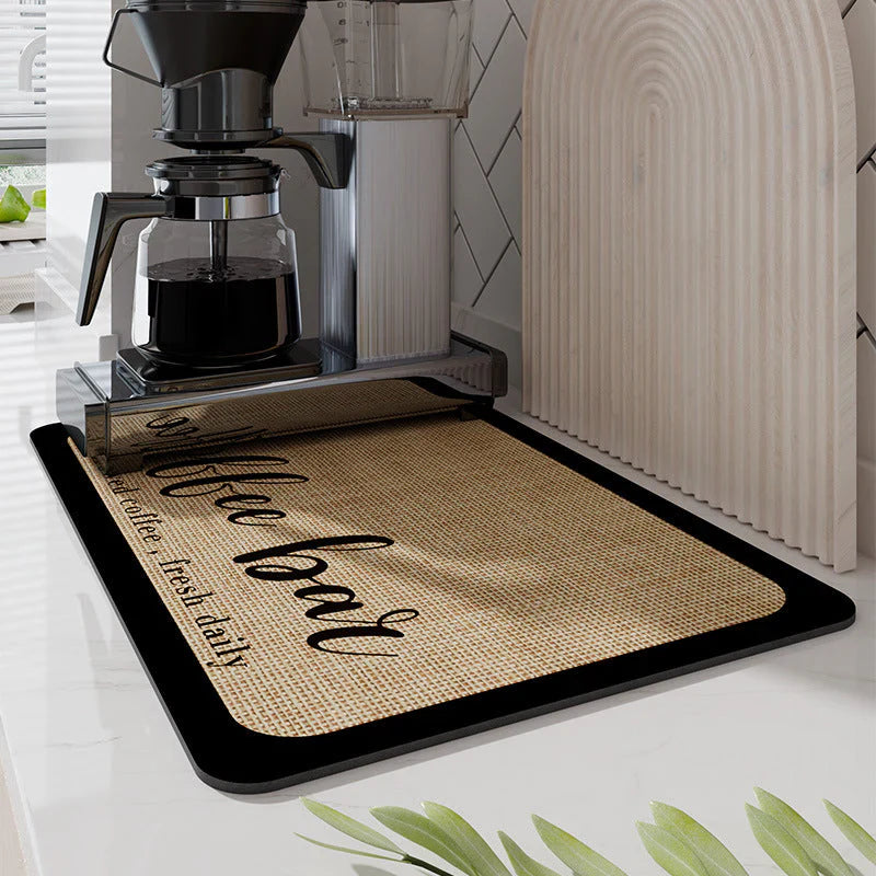 Ultra - Absorbent Kitchen Draining Mat - Quick - Drying & Hygienic