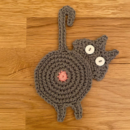 Catpaws - Handmade Knitted Coasters