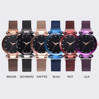 Waterproof Wristwatch with Starry Sky Design for Girls