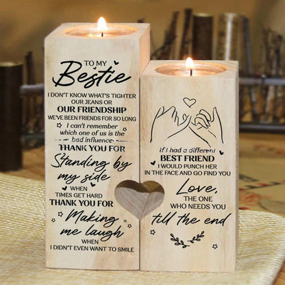 Wood Candle Holder - a Warm Light for Special Moments