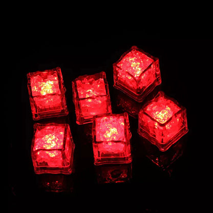 Led Ice Cube Lights - Multicoloured Lighting Set (12 Pieces)
