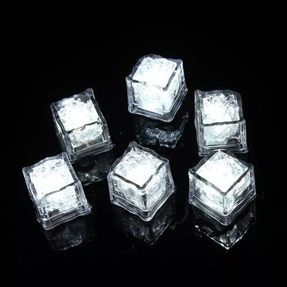 Led Ice Cube Lights - Multicoloured Lighting Set (12 Pieces)