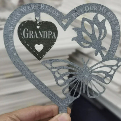 Memory Butterfly Decoration with Heart
