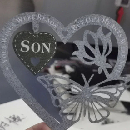 Memory Butterfly Decoration with Heart
