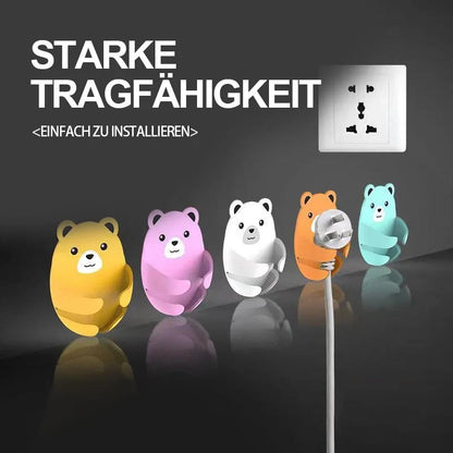 Self - Adhesive Bear Wall Hooks - Practical & Cute!