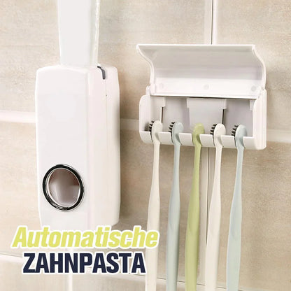 Practical Toothpaste Dispenser & Toothbrush Holder Set