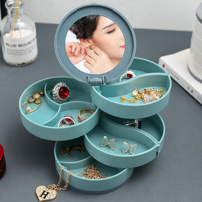 Rotatable Jewellery Storage Unit with Multiple Levels