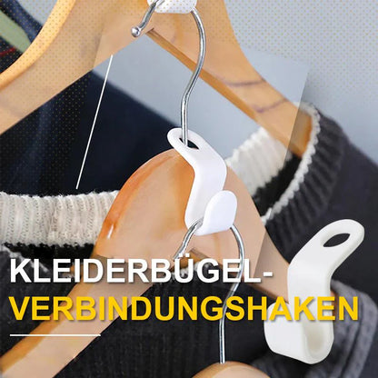 Clothes Hanger Connecting Hooks (Set of 6)