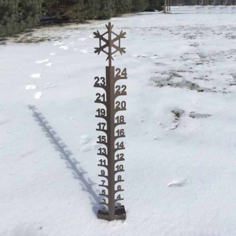 Snow Gauge - Decorative Snow Depth Indicator for the Garden