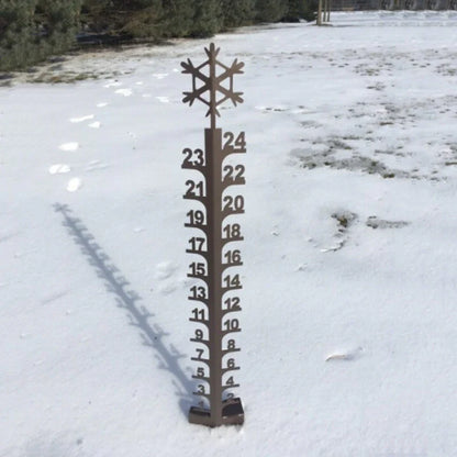 Snow Gauge - Decorative Snow Depth Indicator for the Garden
