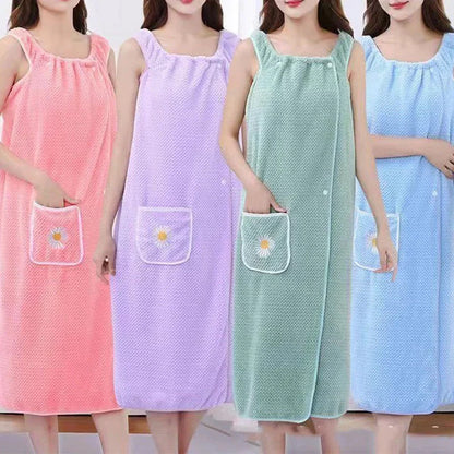 Comfortable 2 - In-1 Bathrobe - Perfect for Home & Spa!