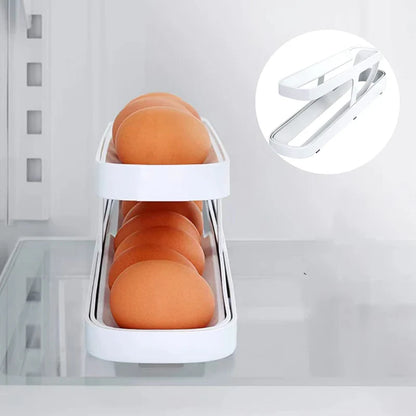 Double - Decker Egg Organiser with Rolling System