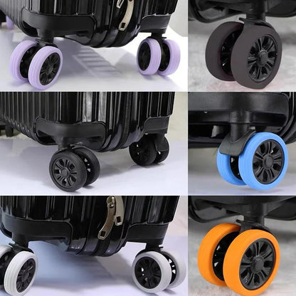 Silicone Protective Covers for Suitcase Castors - Protection & Noise Reduction