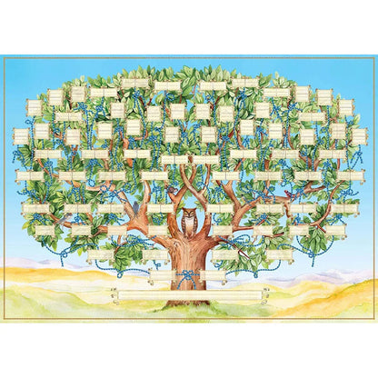 Customisable Family Tree Canvas - Preserve Your Family History for Generations
