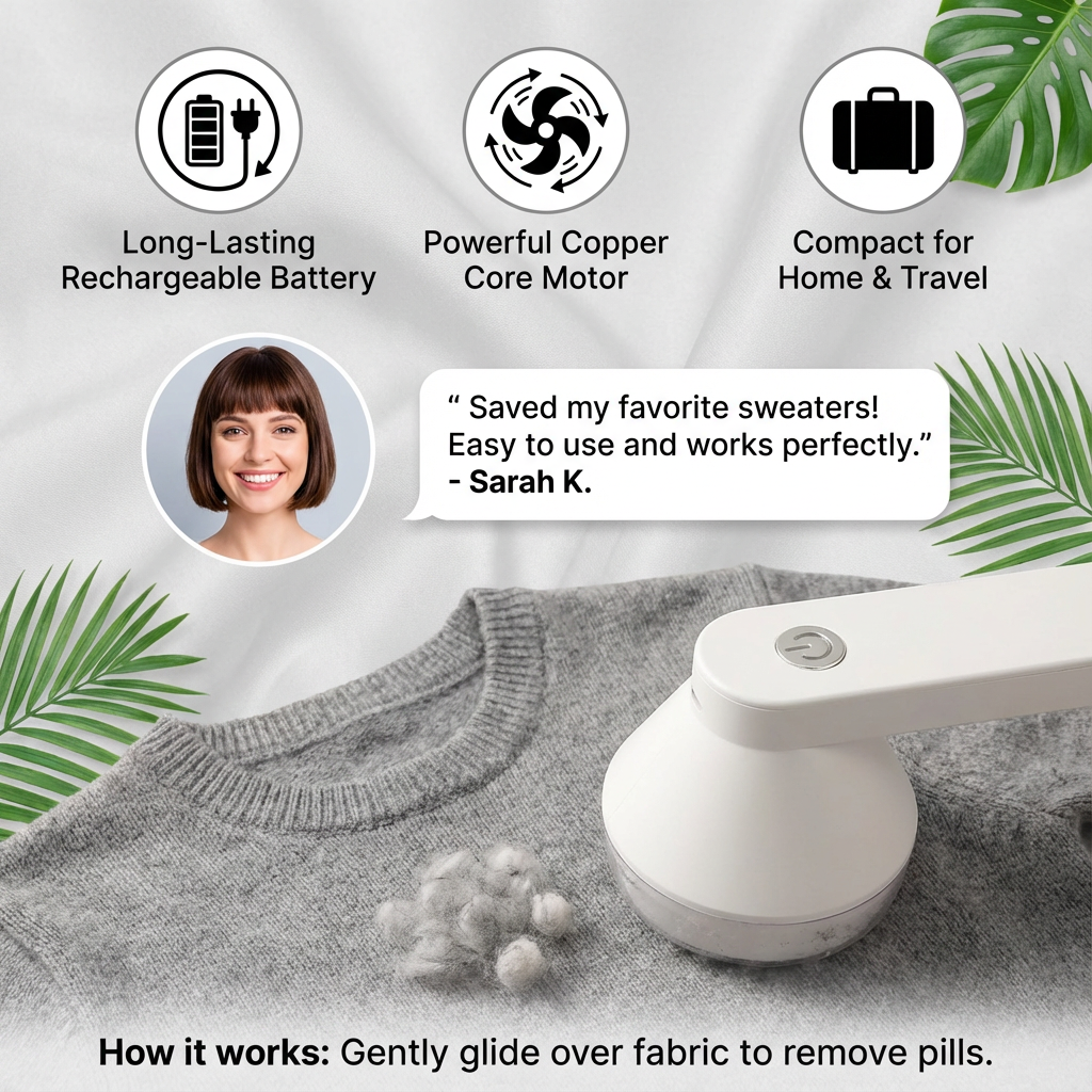 Rechargeable Clothes Bobble Remover