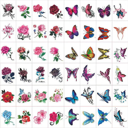 3d Art Tattoo Sticker Set (50 Pieces)