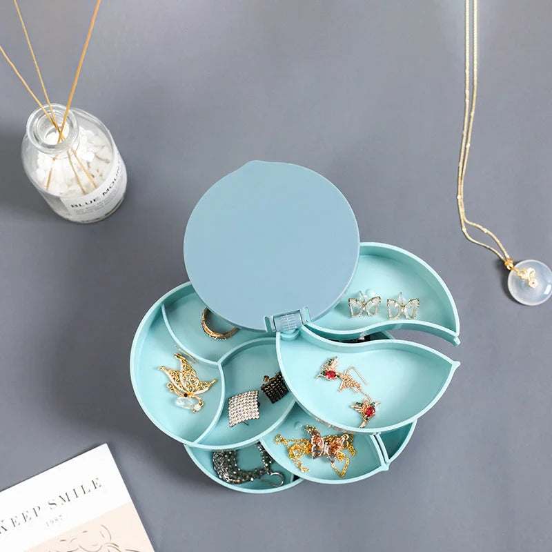 Rotatable Jewellery Storage Unit with Multiple Levels