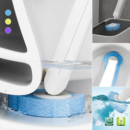 Disposable Toilet Brush with Refill Heads