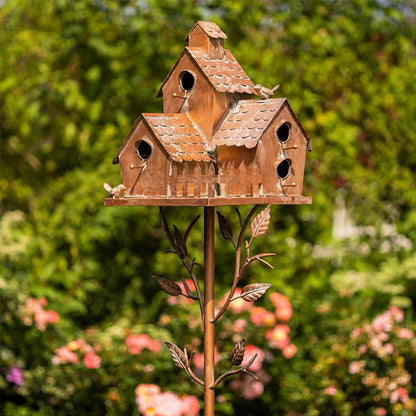 Metal Bird House for the Garden - Decorative & Weatherproof