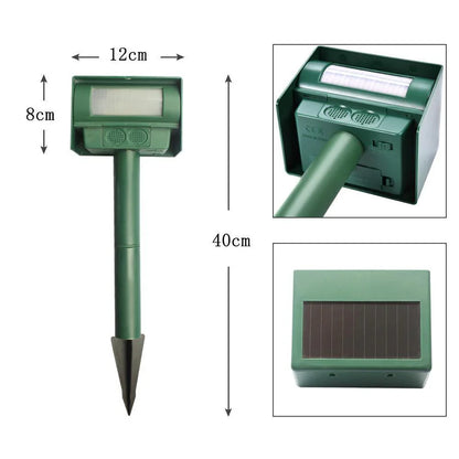 Solar Animal Repellent - Environmentally Friendly, Safe and Effective