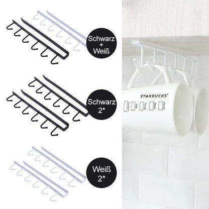 Space - Saving Hook Rack, 2 Pieces